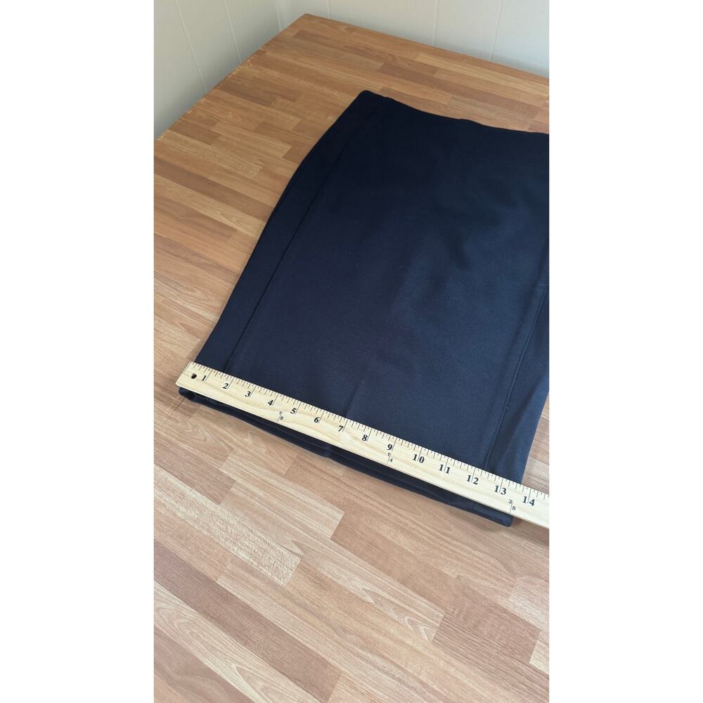 TAG Jeans Black Stretch Pencil Skirt with Silver Accent Zippers - Size 25 - Picture 13 of 15